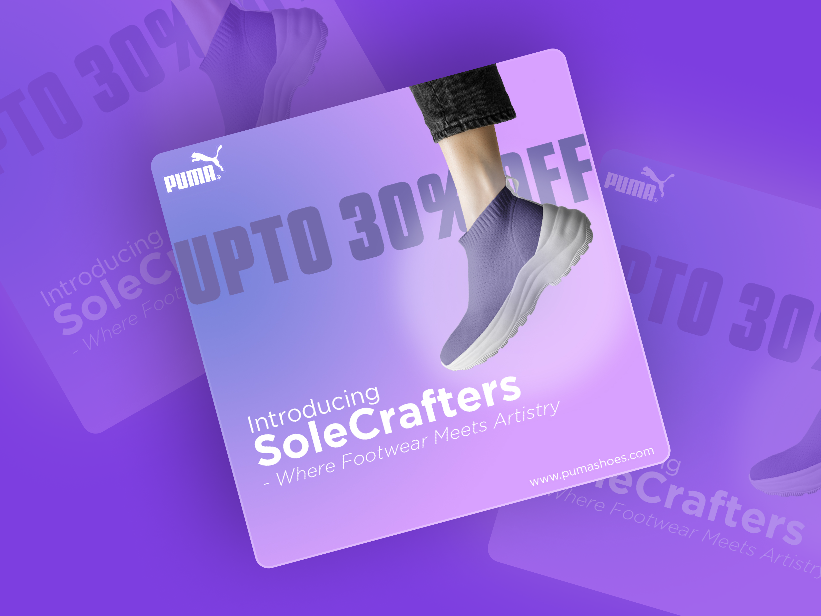 Social Media Post for Shoes - Puma India Sole Crafters. branding design graphic design illustrator indesign photoshop puma india shoes social media social media post
