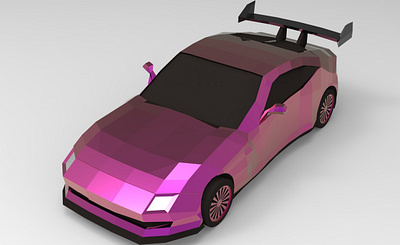 LOW POLY 3D CAR 3d animation app branding design graphic design icon illustration logo ui