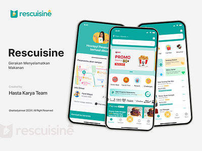 Rescuisine App: Saving Food with Seamless UI/UX Design branding design illustration ui ui desain ui design uiux ux web website