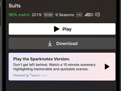 Netflix x Sparknotes app design netflix product design product designer ui uxdesign