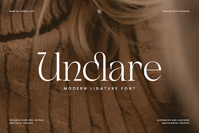 Unclare Modern Ligature Font best font best seller font branding crafter cricut cricut font cursive font display font elegant font graphic design headlines illustration ligature font logo magazine font modern font modern serif font serif font typeface font ui