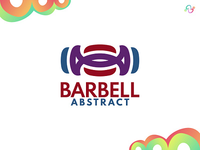 Abstract Barbell Logo abstract barbell brand design brand designer color colorful fitness gym gymnasium logo design logo designer logo for sale logo idea logo inspiration logomark logotype muscle strong workout zzoe iggi