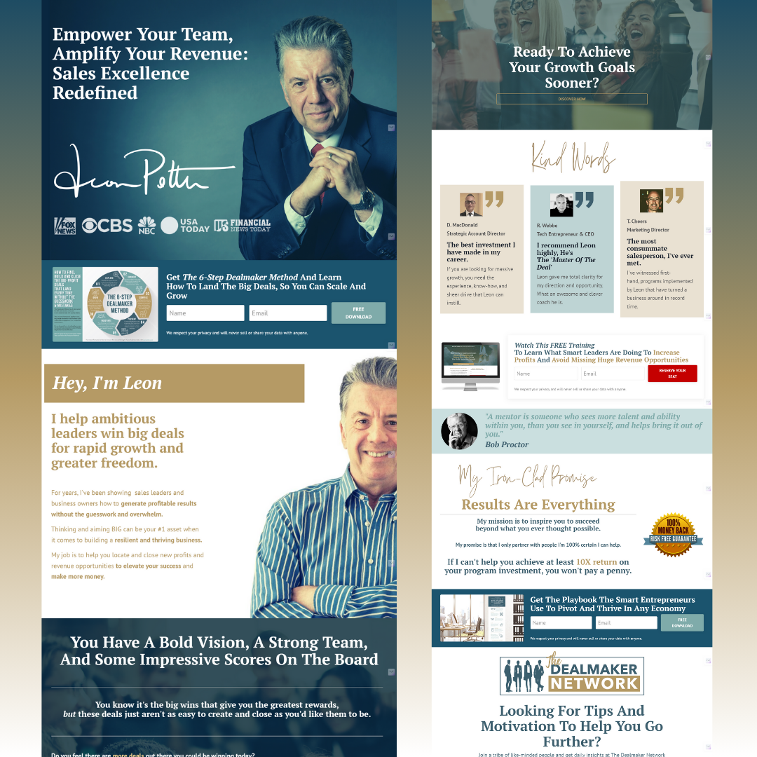 Example of Highly Optimized Funnels And Websites