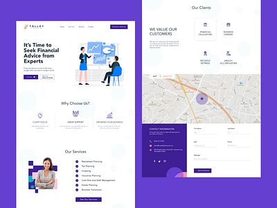 Talley Homepage branding graphic design ui