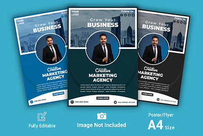 Modern digital marketing agency flyer template agency brochure business poster company flyer company poster corporate flyer corporate poster creative flyer digital flyer digital poster flyer flyer poster information poster marketing poster modern poster