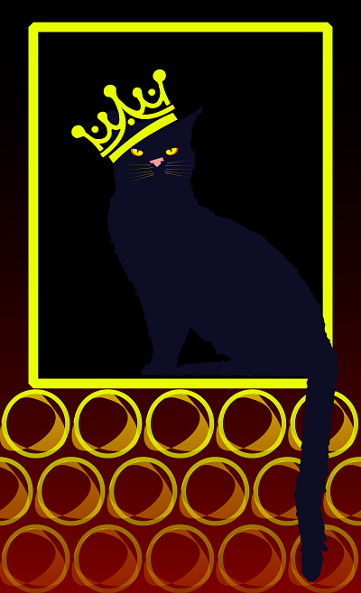 enough with that 'king kat! doodle illustration kat king king kat noise shunte88 vector