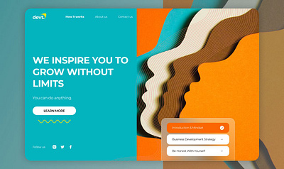 Devt. - Landing page landing page ui design ux design