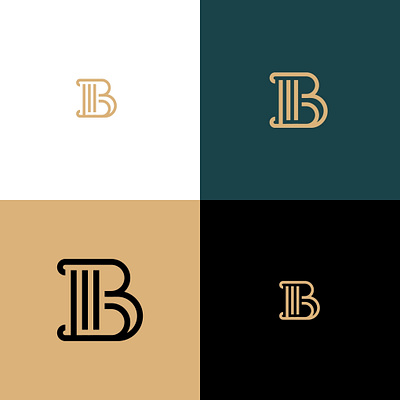 B law Logo. branding graphic design logo