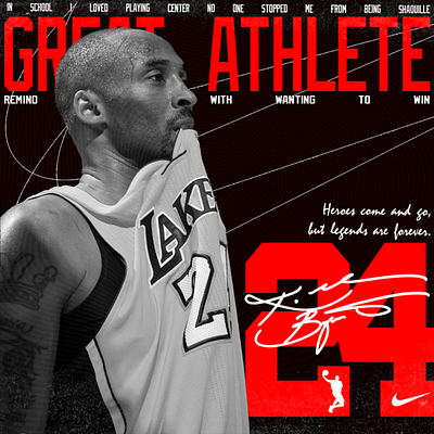 Kobe Bryant tribute graphic design