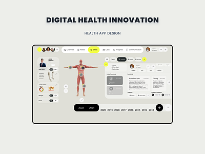 Digital Health App design health app innovative app ui ux web