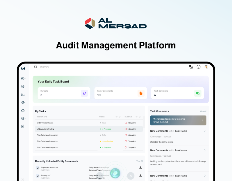 Audit management System UI UX audit figma ideation product design prototyping ui user experience user research ux web app wireframe