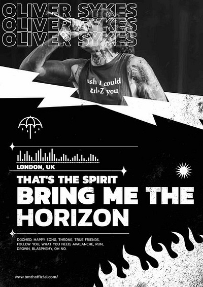 BMTH poster graphic design