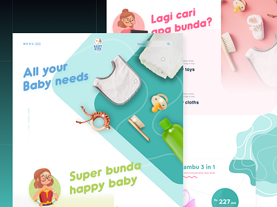 Concept Website BabyKitaShop - 2020 design portfolio ui ux web design