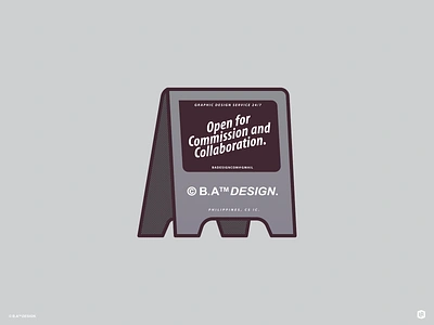 Now Open! collaboration commission graphic design graphic designer