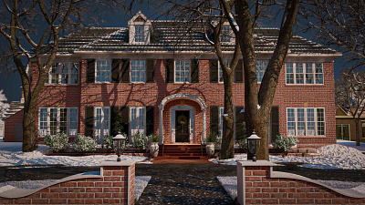 Home Alone (3D Scene) 3d graphic design motion graphics