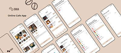 Cafe App app design cafe app cafedesign food deivery app food delivery loginpage optp page signuppage ui