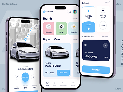 Car Rental App app app design app ui car booking app car rent car rental app ui ux