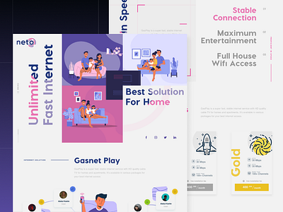 Website Neto by Gasnet - 2020 design portfolio ui ux web design