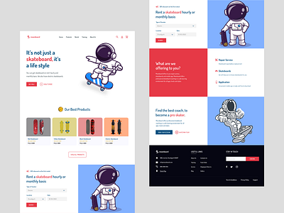 Moonboard Landing Page ui