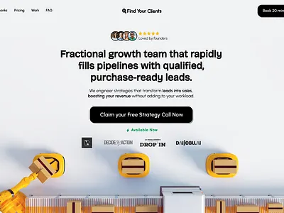 Marketing Agency Landing Page Design Hero Section agency agency landing page agency website framer hero section landing page marketing agency portfolio page portfolio website webflow website