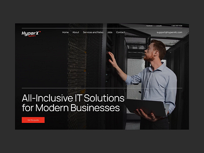 HyperX Systems design figma it network portfolio product server ui ux webdesign