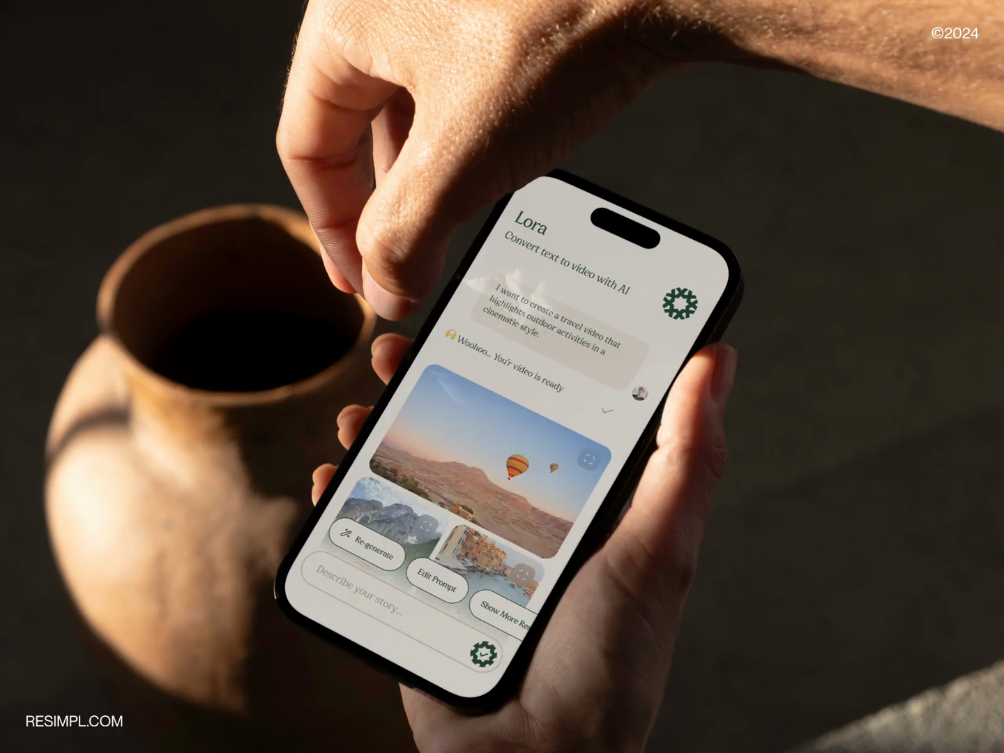 Example of Lora - Text to Video AI Mobile App