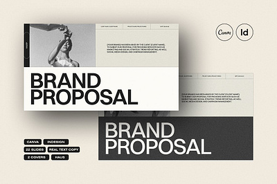 HAUS Brand Proposal brand designer brand strategy branding presentation brief collective freyja haus haus brand proposal indesign intentional strategy studio studio standard