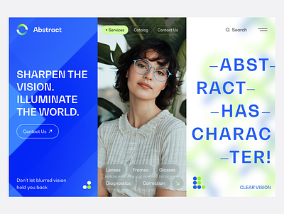 Abstract - Sharpen the Vision. ui design ux design web design