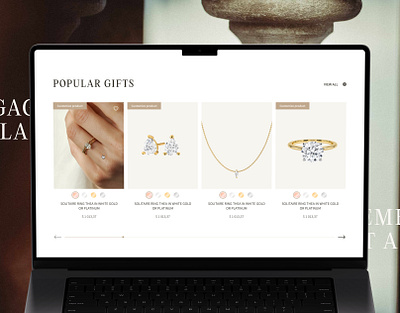 UX/UI Design for a Jewelry E-Commerce Platform branding custom e commerce elegant experience illustration jewelry luxury marketplace online product shopify shopping ui uiux ux website