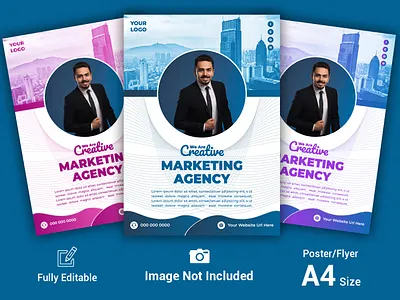 Creative marketing flyer template branding brochure brochure flyer business poster business promotion company flyer company poster corporate flyer corporate poster creative flyer creative poster digital flyer digital poster flyer flyer poster graphic design marketing poster modern poster poster