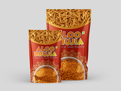 Aloo Bhujia packaging design boxpackaging brandidentity branding coreldraw corporatedesign graphicdesign graphicdesigner illustrator india indian labeldesign logo logodesigner packaging packagingdesign packagingdesigner photoshop posterdesign pouchpackaging productdesign