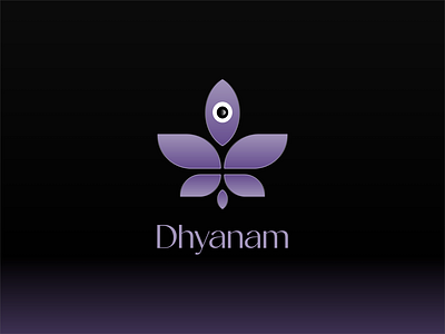 Dhyanam - Meditation App Logo Design branding design designer graphic design illustration logo typography ui ux vector