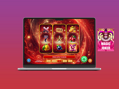 Magic Joker slot game animation app betting branding casino design gambling game design gaming graphic design illustration logo motion graphics typography ui ui design user interface ux vector web game