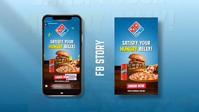 Domino's Facebook Story Animation 3d ad animation animation design branding creative ads dominos pizza facebook post graphic design illustration logo motion motion graphics pizza pro product motion ad reels smooth story video editing