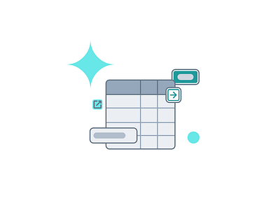 Generate table by using the component component design system generate graphic design illustration simple table