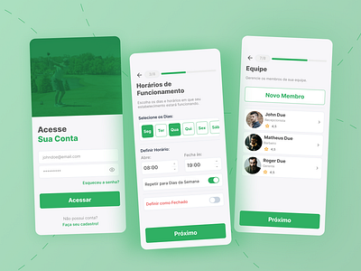 App. Agendamentos. app design mobile ui ux webapp