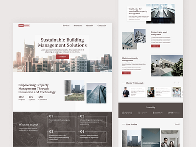 Asset Management Solutions Website ui web design