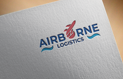 A logo for AIRBORNE LOGISTICS graphic design logo