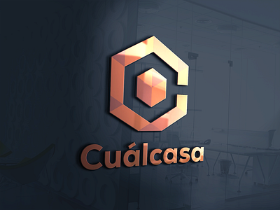 A logo for CUALCASA branding graphic design logo