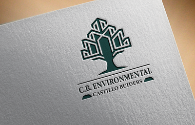 A logo for C.B. ENVIRONMENTAL CASTILLO BULDERS branding graphic design logo