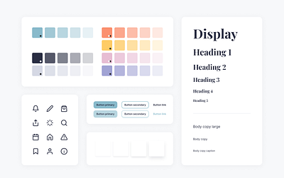 Breeze - Design System buttons colors design system foundations icons shadows typography ui design ui library