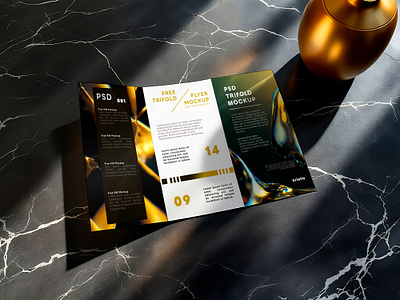 Tri-fold Brochure Mockup 2 download free freebie kriollodesign mockup psd