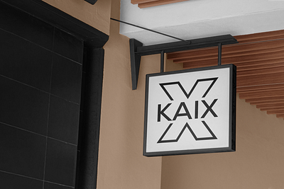 A logo for KAIX branding graphic design logo