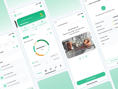 Mobile App Redesign bank app casestudy dashboard figma mobile app redesign scan card ui uiux ux