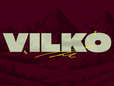 VILKO teaser – A financial alternative app brand branding fat headline head headline illustration logo type typo typography