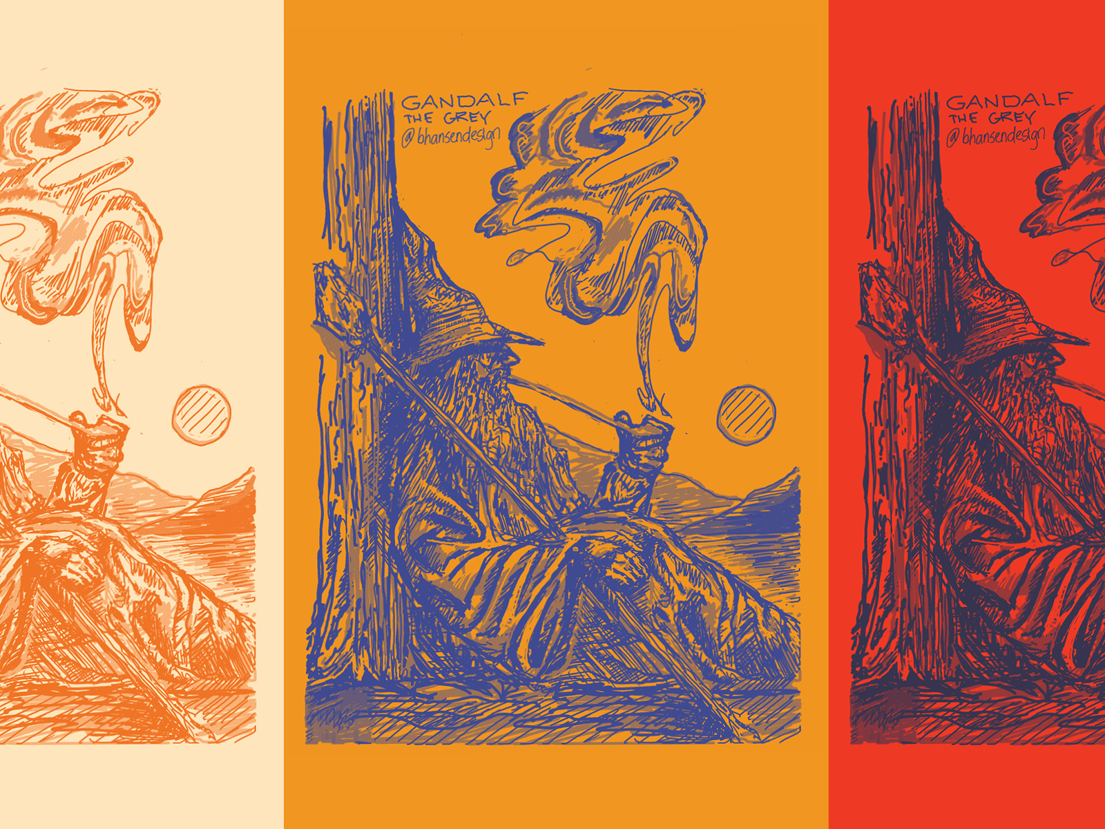 Example of Custom E Ink Illustrations