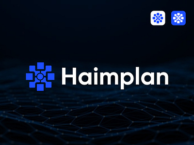 Haimplan Logo for blockchain Project abstract logo blockchain blockchain logo blockchain technology branding crypto crypto currency flat minimalist logo minimal minimal logo modern technology logo nft pattern saas saas logo security simple logo tech web3