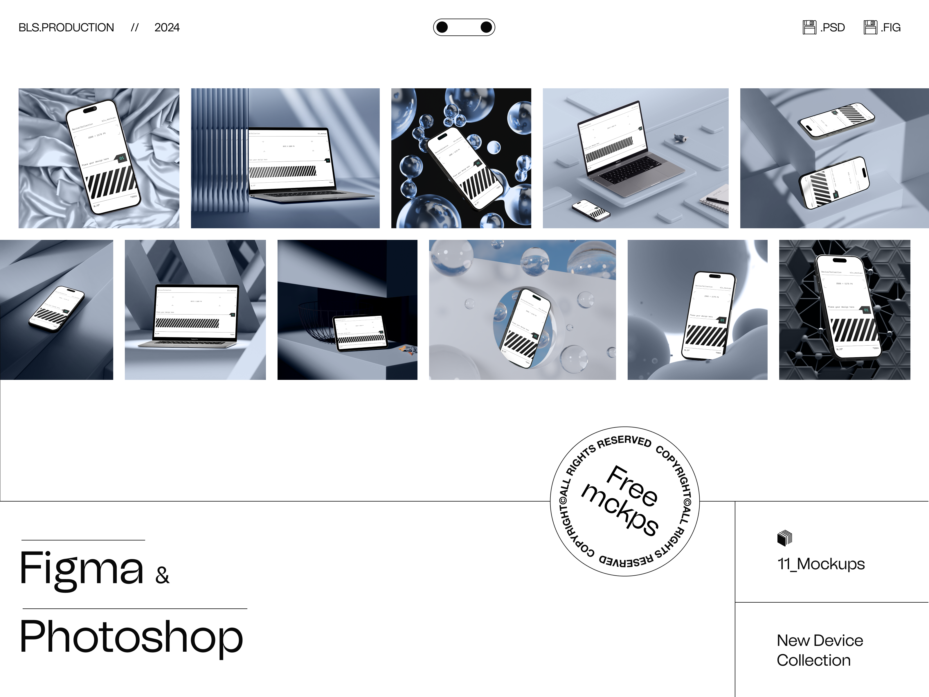 BL/S® Mockups Vol.1 animation blacklead blacklead studio design digital figma free mockup mockups photoshop plugin product production template use web