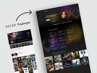 User Interface & Experience Redesign of tengr.ai Landing Page. cool design landing page redesign refresh ui design uiux ux redesign web website
