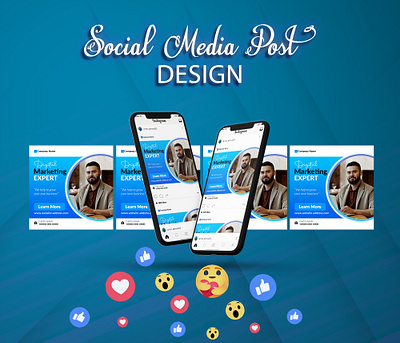 Social media post design branding design graphic design illustration social media post design unique vector